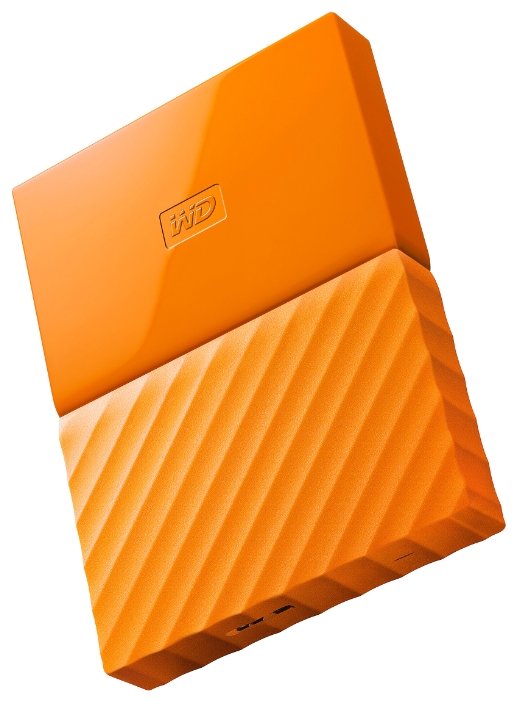 картинка Внешний жесткий диск HDD HDD  Western Digital 2Tb My Passport 2.5" WDBLHR0020BOR-EEUE 2.5', USB 3.0. Толщина 12мм Цвет: Orange. Автоматическое резервное копирование с помощью ПО WD Backup. Защита паролем, В комплекте: Кабель USB 3.0, Программы WD Backup™, от магазина itmag.kz