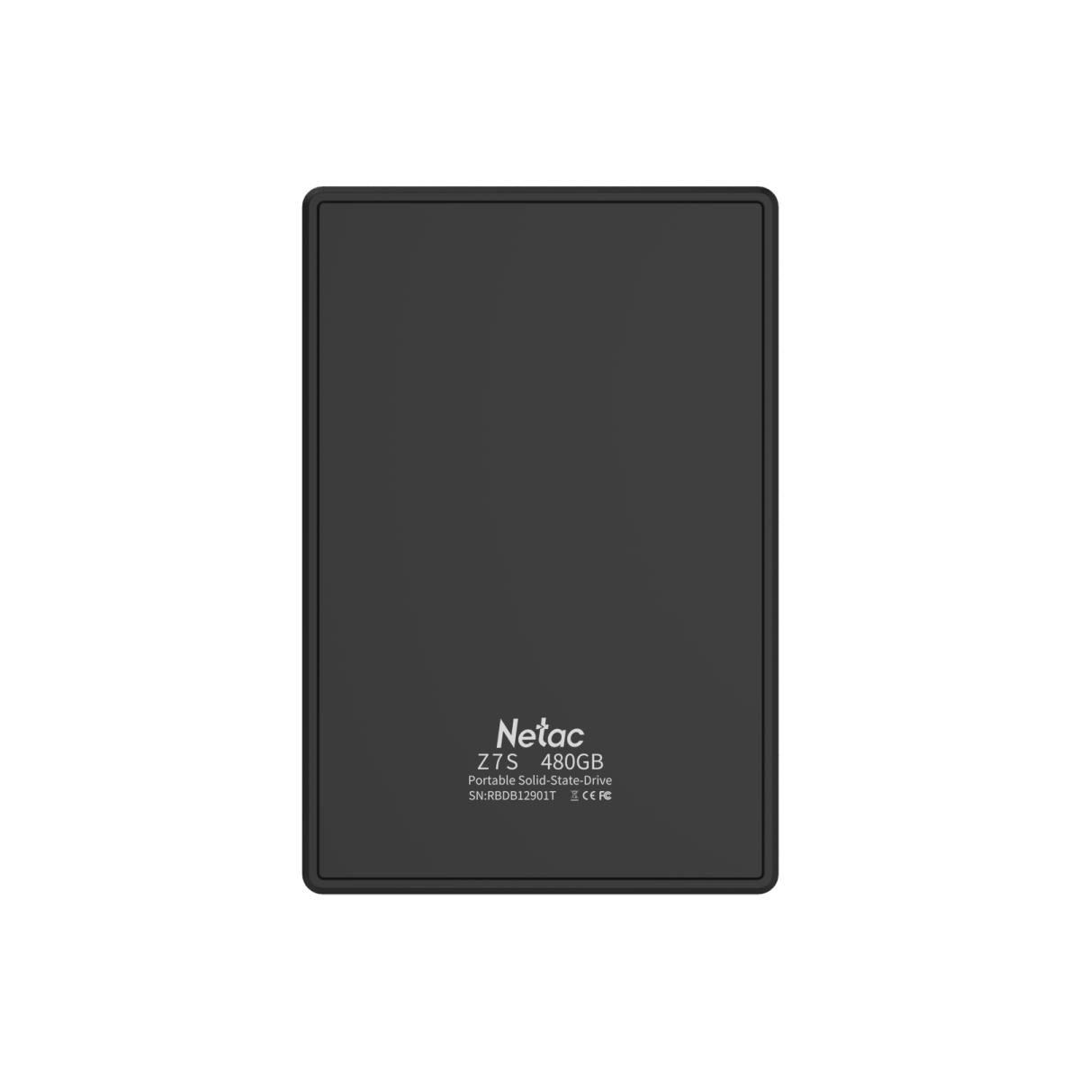 картинка Внешний жесткий диск  SSD 480GB Netac Z7S/480GB черный-серый от магазина itmag.kz