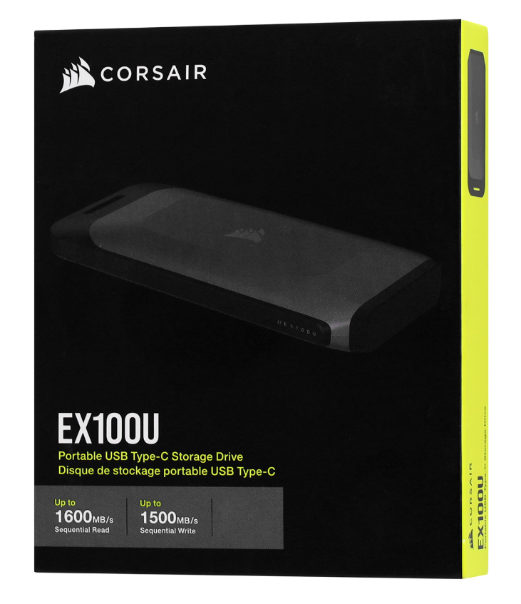 Внешний SSD USB Corsair SSD Portable 2 TB, Type-C (CSSD-EX100U2TB) фото