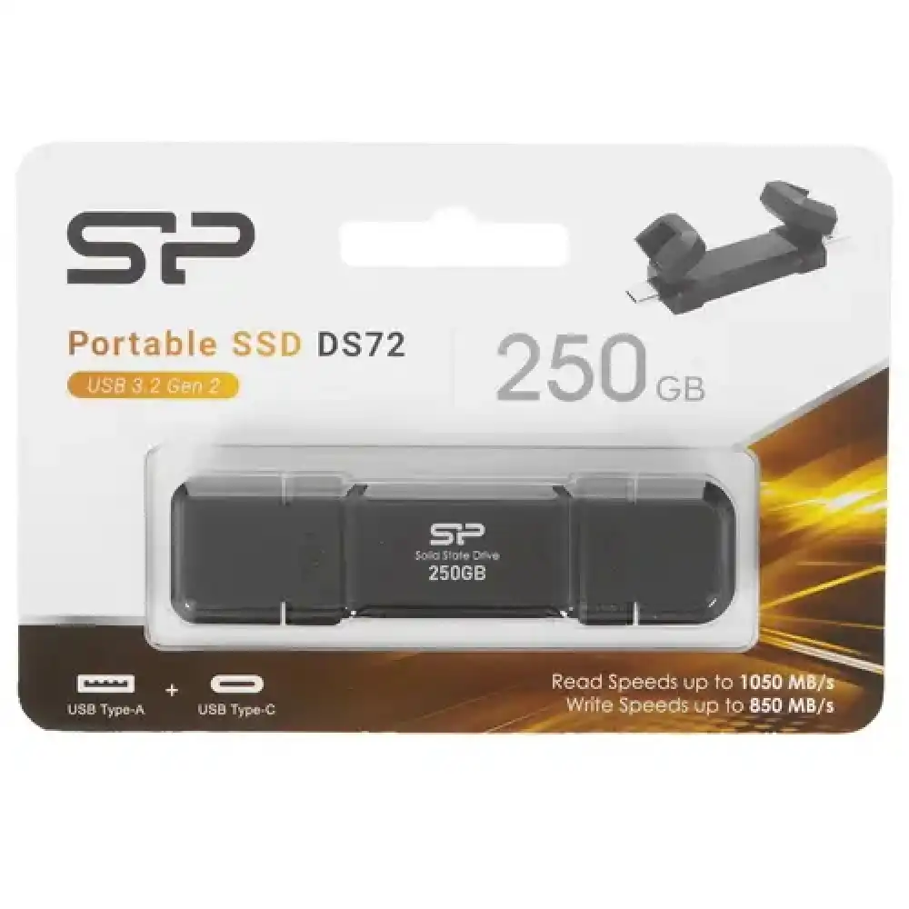 Внешний SSD Silicon Power DS72 250GB Black (SP250GBUC3S72V1K) фото