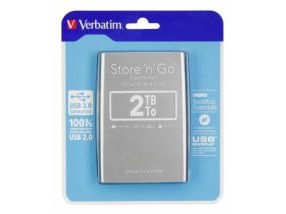 картинка Внешний жесткий диск 2,5 2TB Verbatim Store 'n' Go 053189 серебро от магазина itmag.kz