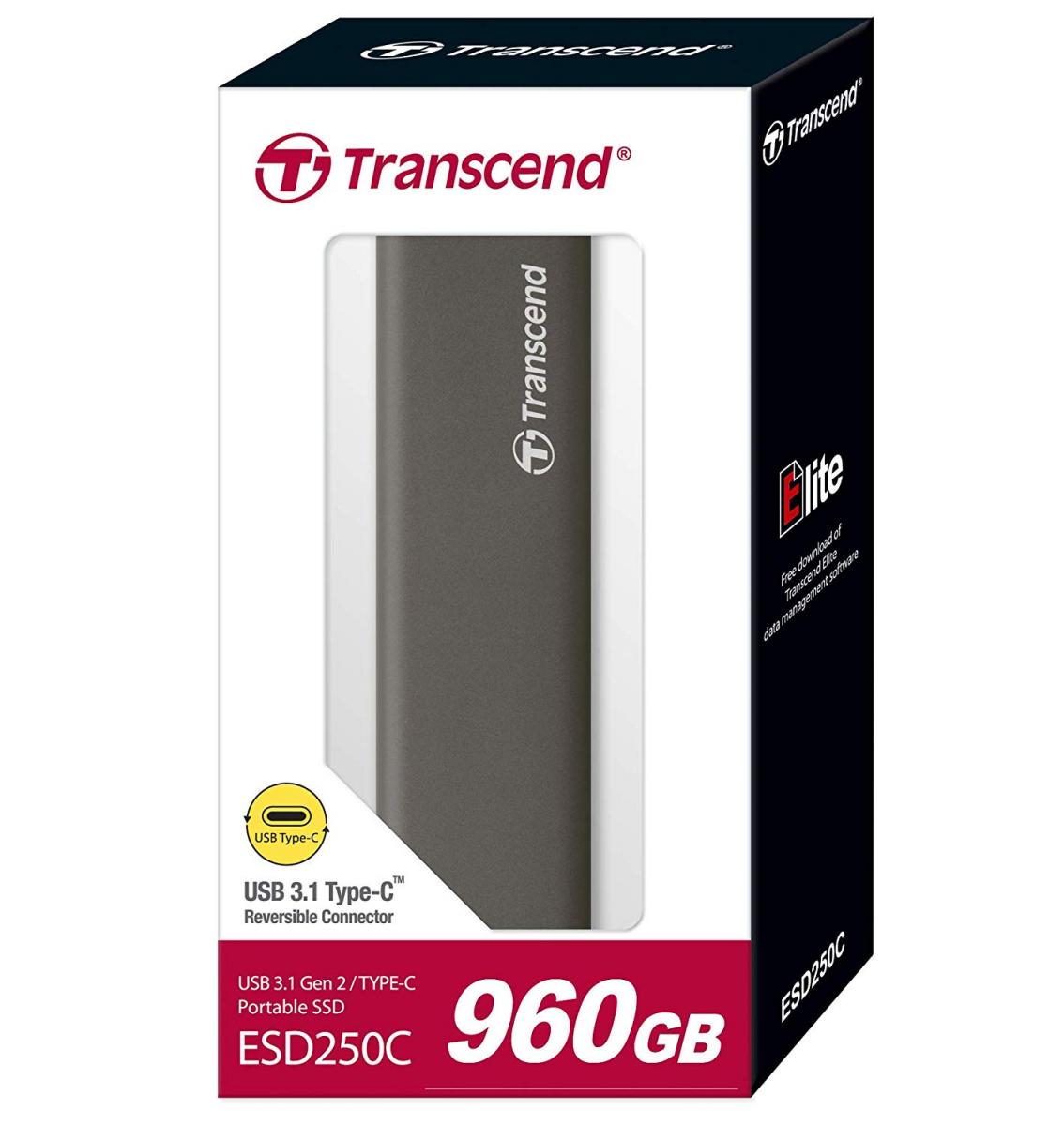 картинка Жесткий диск SSD внешний 960GB Transcend TS960GESD250C от магазина itmag.kz