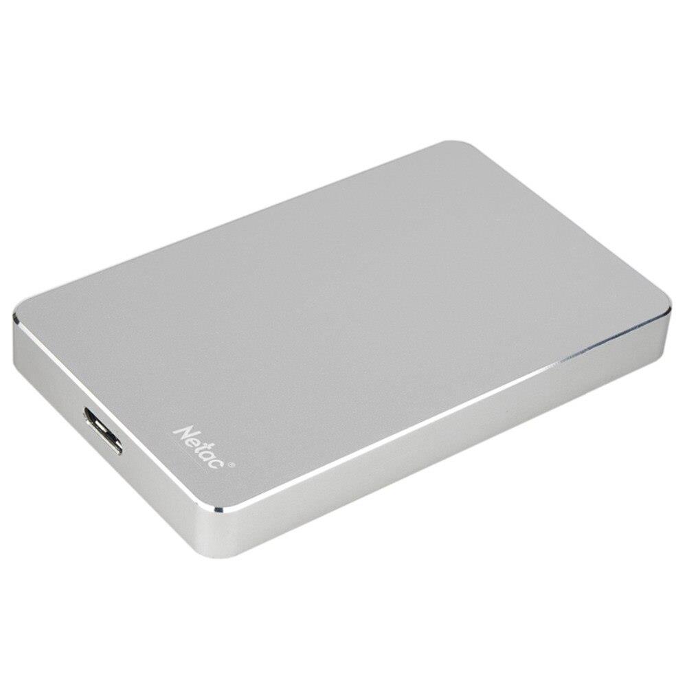 картинка Внешний жесткий диск 1Tb, Netac K330, USB 3.0, Silver, Aluminium Case от магазина itmag.kz