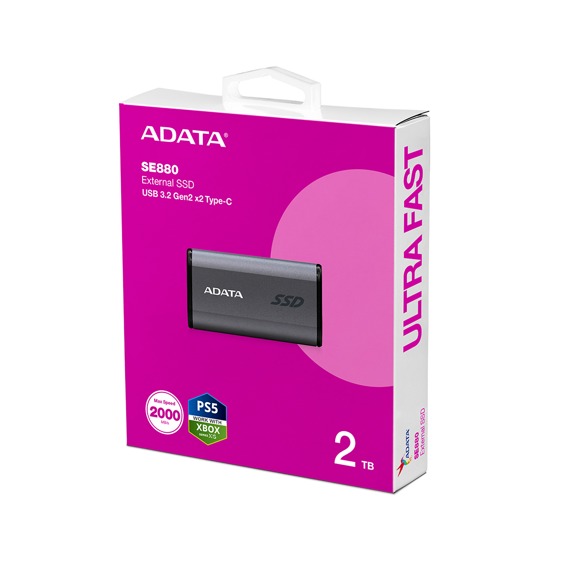 картинка Внешний SSD диск ADATA SE880 2TB Серый от магазина itmag.kz