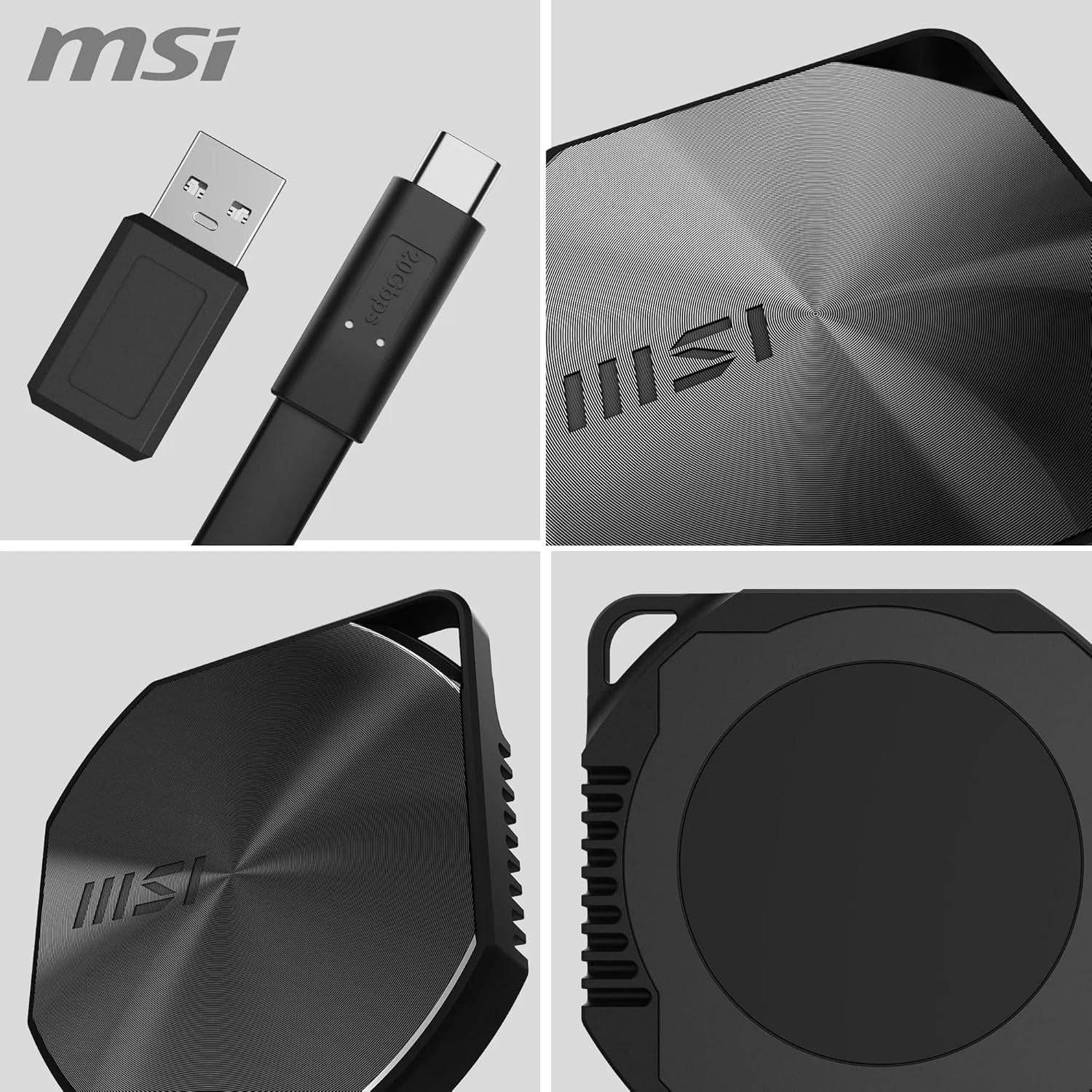 Внешний SSD MSI DATAMAG 20Gbps 2TB (S78-440Q870-P83) фото