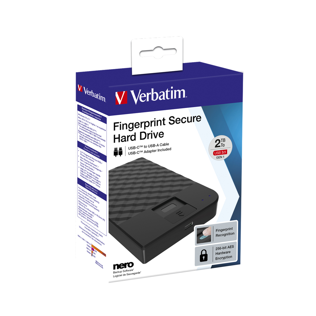 картинка Внешний жёсткий диск Verbatim 53651 2TB 2.5" Чёрный от магазина itmag.kz