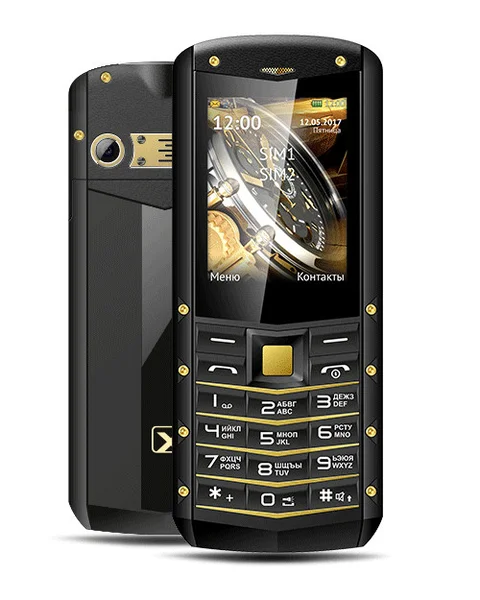 картинка Мобильный телефон Texet TM-520R цвет черный-желтый от магазина itmag.kz