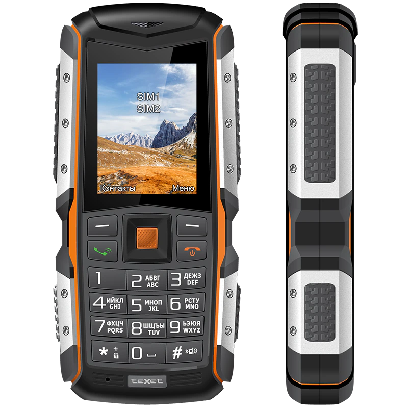 картинка Мобильный телефон Texet TM-513R черно-оранжевый от магазина itmag.kz