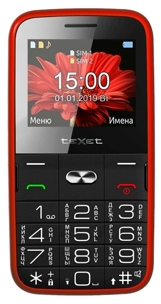 картинка Мобильный телефон Texet TM-B227 красный от магазина itmag.kz