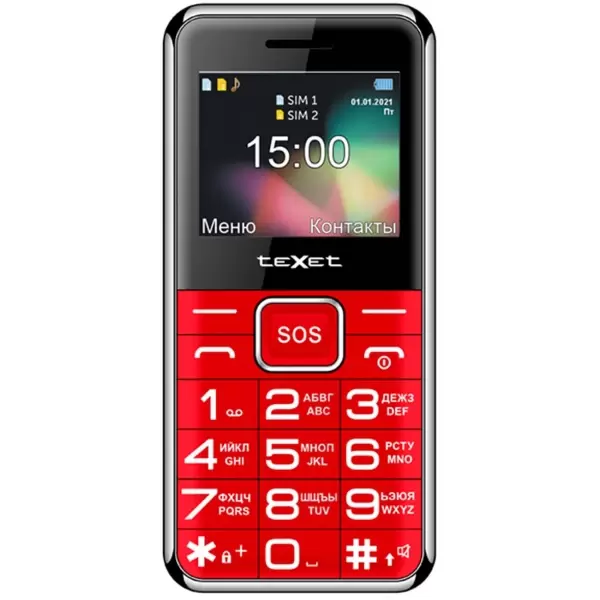 картинка Мобильный телефон Texet TM-B319 красный от магазина itmag.kz
