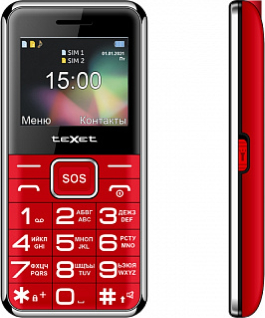картинка Мобильный телефон Texet TM-B319 красный от магазина itmag.kz