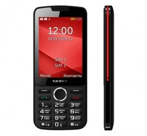картинка Мобильный телефон Texet TM-308 черный-красный от магазина itmag.kz