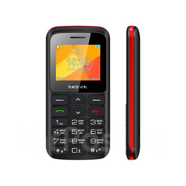 картинка Мобильный телефон Texet TM-B323 черный-красный от магазина itmag.kz