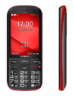 картинка Мобильный телефон Texet TM-B409 черный-красный от магазина itmag.kz