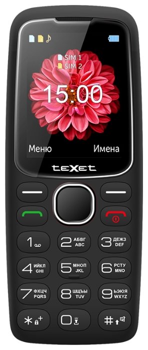 картинка Мобильный телефон Texet TM-B307 черный от магазина itmag.kz