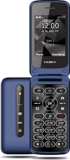 картинка Мобильный телефон Texet TM-408 синий от магазина itmag.kz