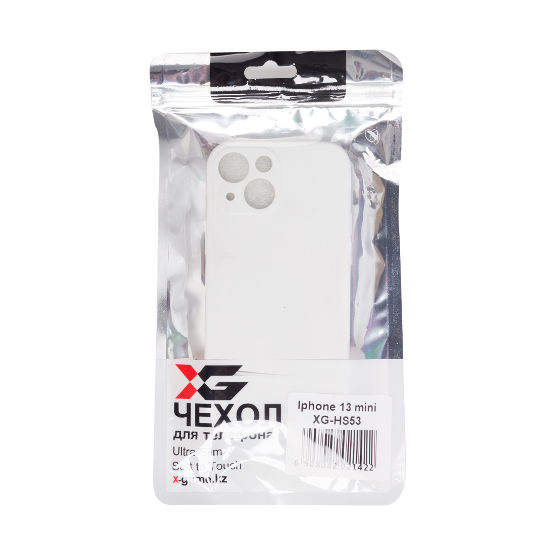 картинка Чехол для телефона X-Game XG-HS53 для Iphone 13 mini Силиконовый Белый от магазина itmag.kz