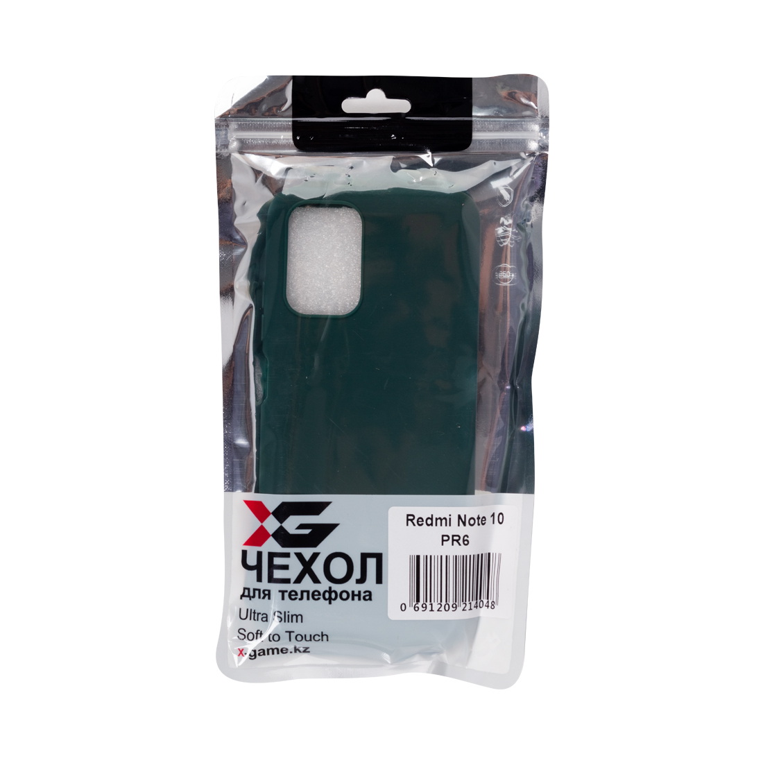 картинка Чехол для телефона X-Game XG-PR6 для Redmi Note 10 TPU Зелёный от магазина itmag.kz