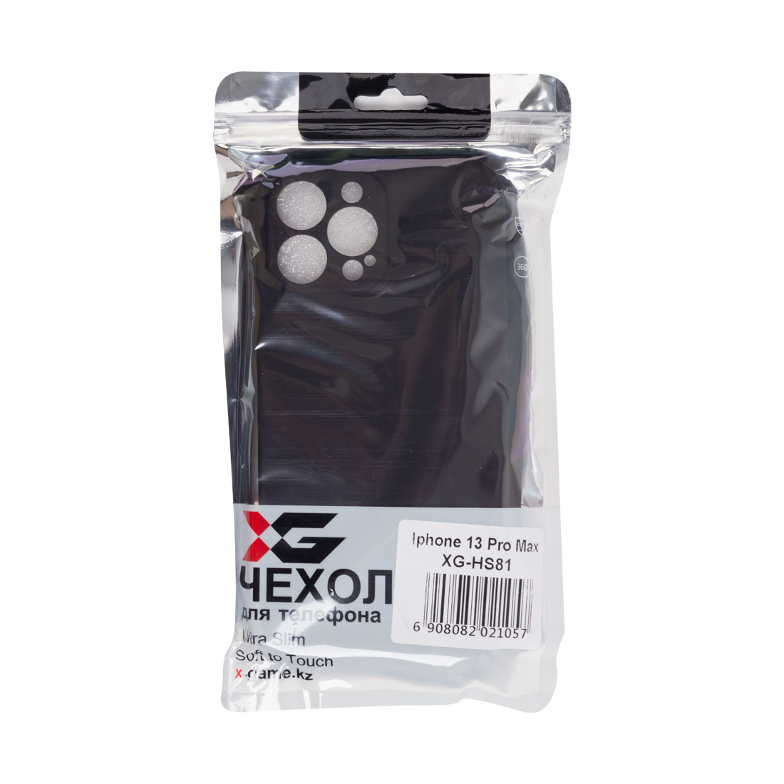 картинка Чехол для телефона X-Game XG-HS81 для Iphone 13 Pro Max Силиконовый Чёрный от магазина itmag.kz