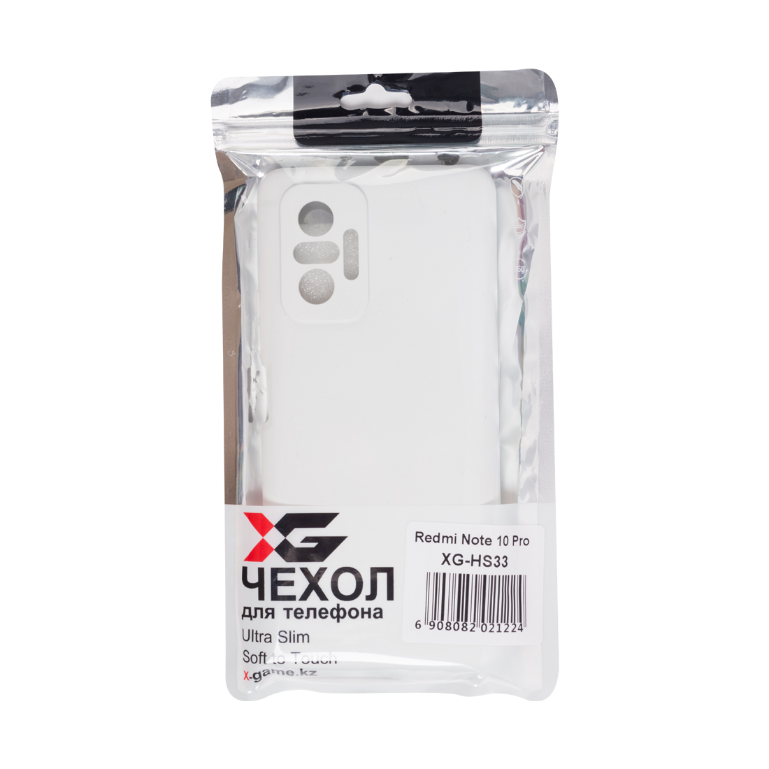 картинка Чехол для телефона X-Game XG-HS33 для Redmi Note 10 Pro Силиконовый Белый от магазина itmag.kz