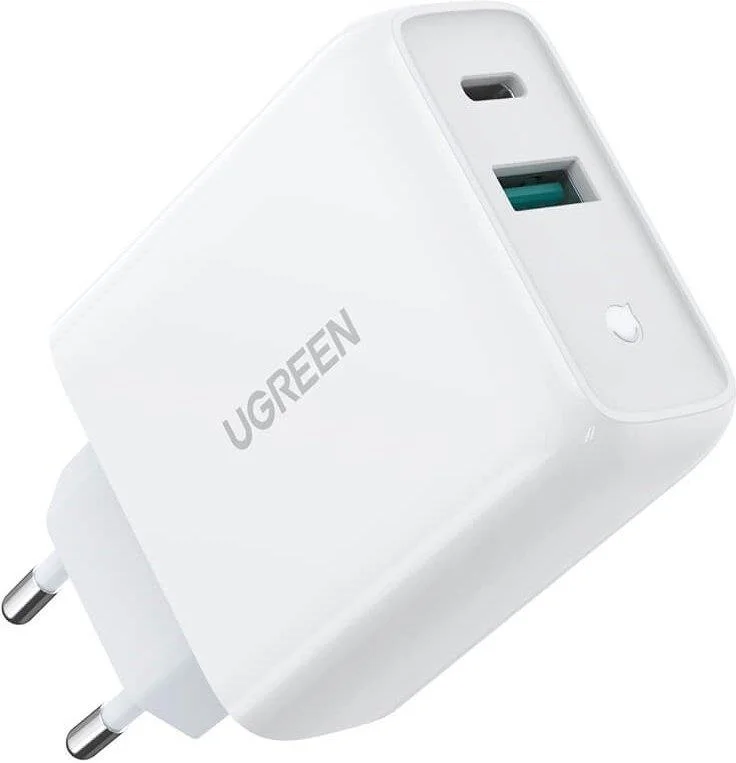 картинка Зарядное устройство UGREEN CD170 36W USB-C Wall Charger EU (White), 60468 от магазина itmag.kz