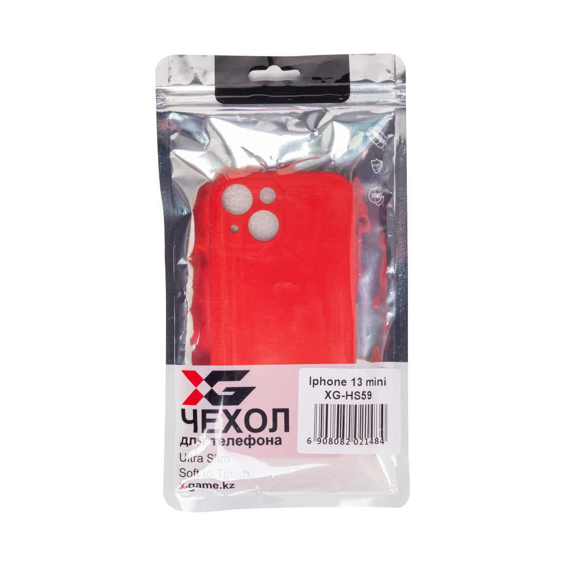 картинка Чехол для телефона X-Game XG-HS59 для Iphone 13 mini Силиконовый Красный от магазина itmag.kz