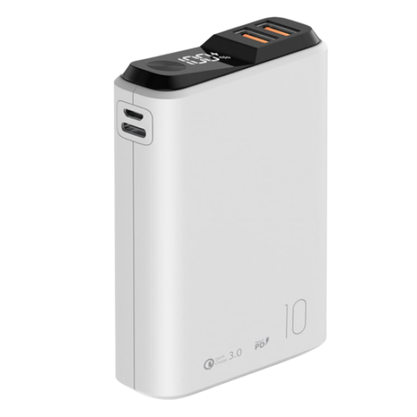 картинка Зарядное устройство Power bank Olmio QS-10, 10000mAh, белый от магазина itmag.kz