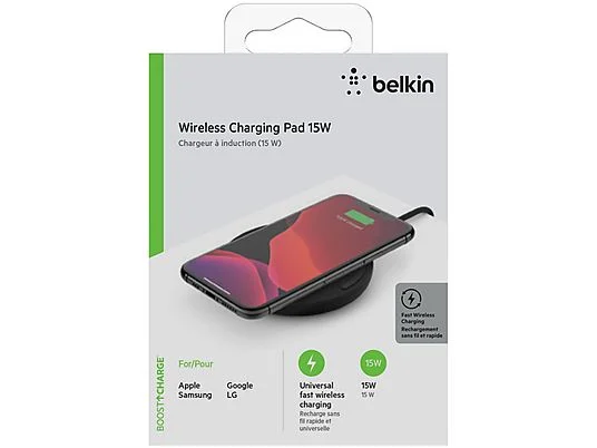 Беспроводное зарядное устройство Belkin 15W (WIA002vfBK)   фото