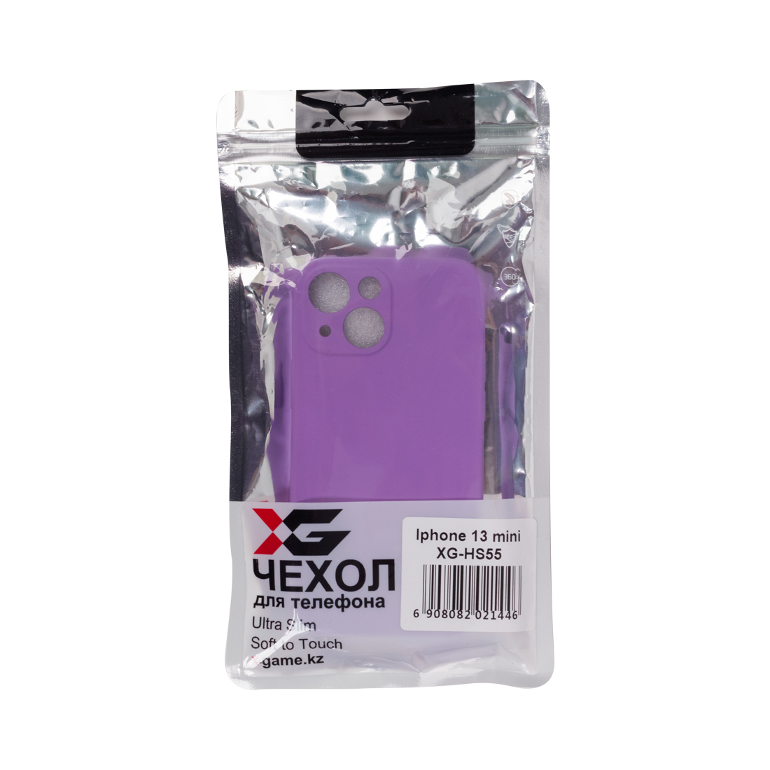 картинка Чехол для телефона X-Game XG-HS55 для Iphone 13 mini Силиконовый Фиолетовый от магазина itmag.kz
