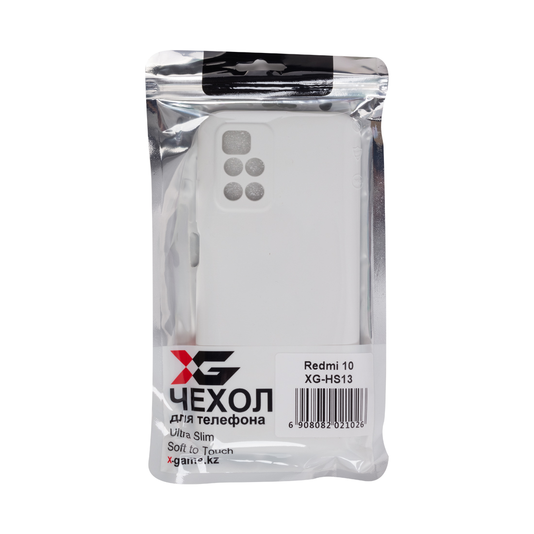 картинка Чехол для телефона X-Game XG-HS13 для Redmi 10 Силиконовый Белый от магазина itmag.kz