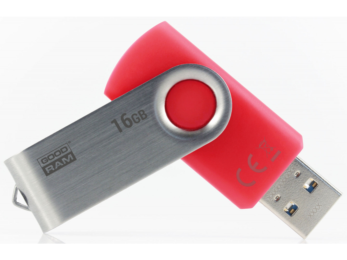 картинка USB флеш-накопитель 16Gb GOODRAM UTS3 USB 3.0 UTS3-0160R0R11 RED от магазина itmag.kz