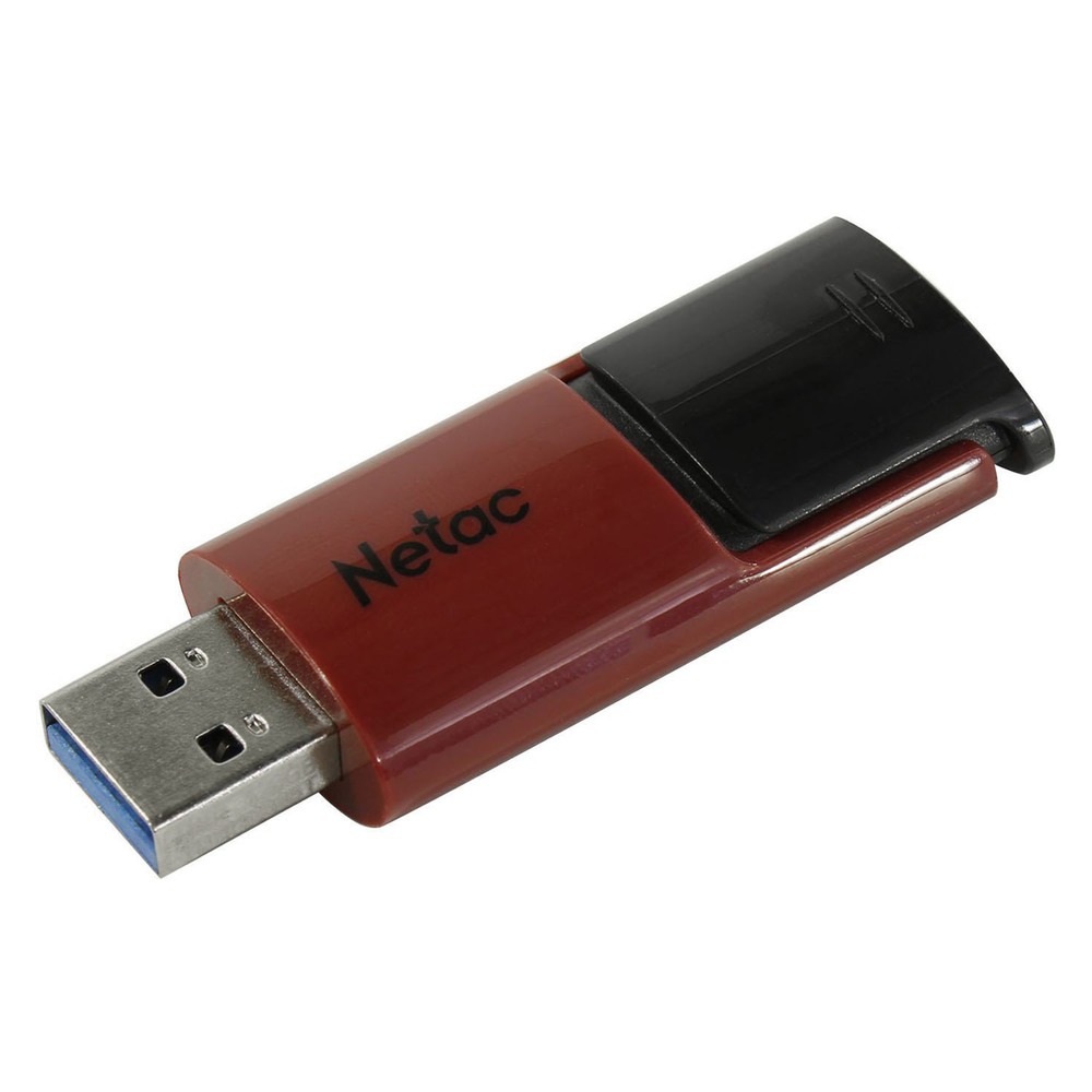 картинка USB Флеш 64GB 3.0 Netac U182/64GB черный-красный от магазина itmag.kz