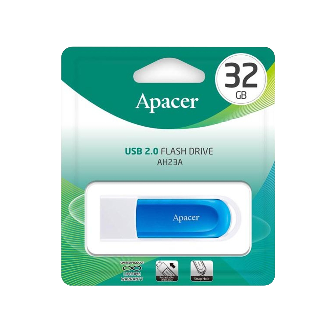 картинка USB-накопитель Apacer AH23A 32GB Синий от магазина itmag.kz