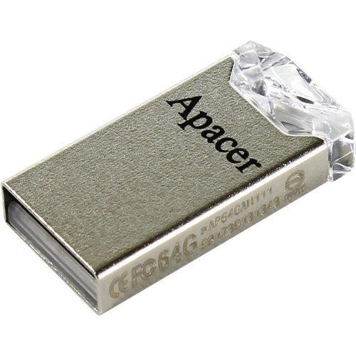 картинка USB флеш-накопитель Apacer AH111 64GB Белый от магазина itmag.kz