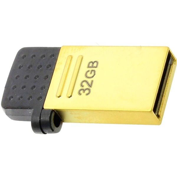 картинка USB Флеш 32GB 2.0 Transcend OTG TS32GJF380G золото от магазина itmag.kz