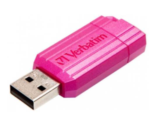 картинка USB Флеш 64GB 2.0 Verbatim 049962 Pinstripe розовый от магазина itmag.kz