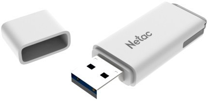 картинка USB флеш-накопитель  16GB 3.0 Netac U185/16GB белый от магазина itmag.kz