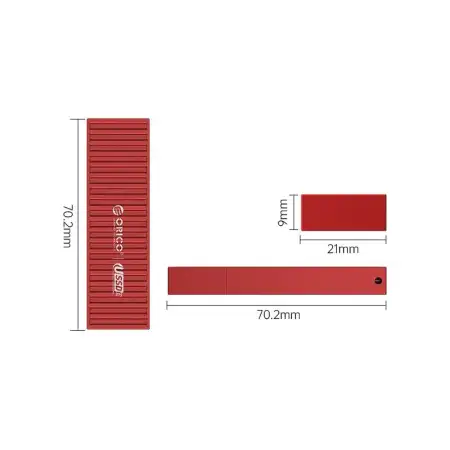 USB-накопитель, ORICO, 32Gb, USB-A (ORICO-U3S-J-32G-RD-BP) фото