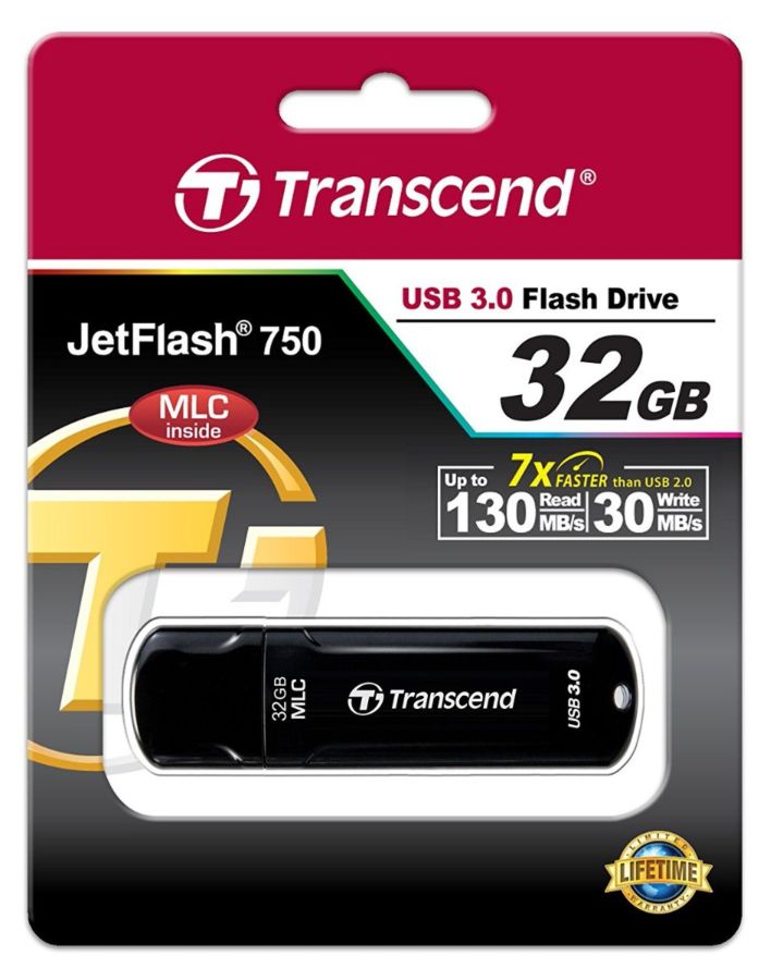 картинка USB Флеш 32GB 3.0 Transcend TS32GJF750K черный от магазина itmag.kz