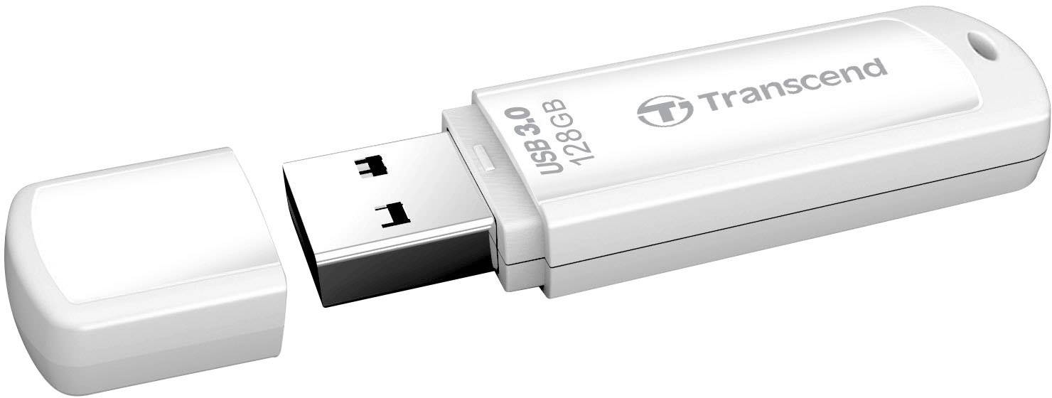 картинка USB Флеш 128GB 3.0 Transcend TS128GJF730 белый от магазина itmag.kz