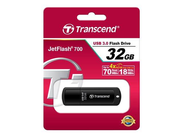 картинка USB Флеш 32GB 3.0 Transcend TS32GJF700 черный от магазина itmag.kz