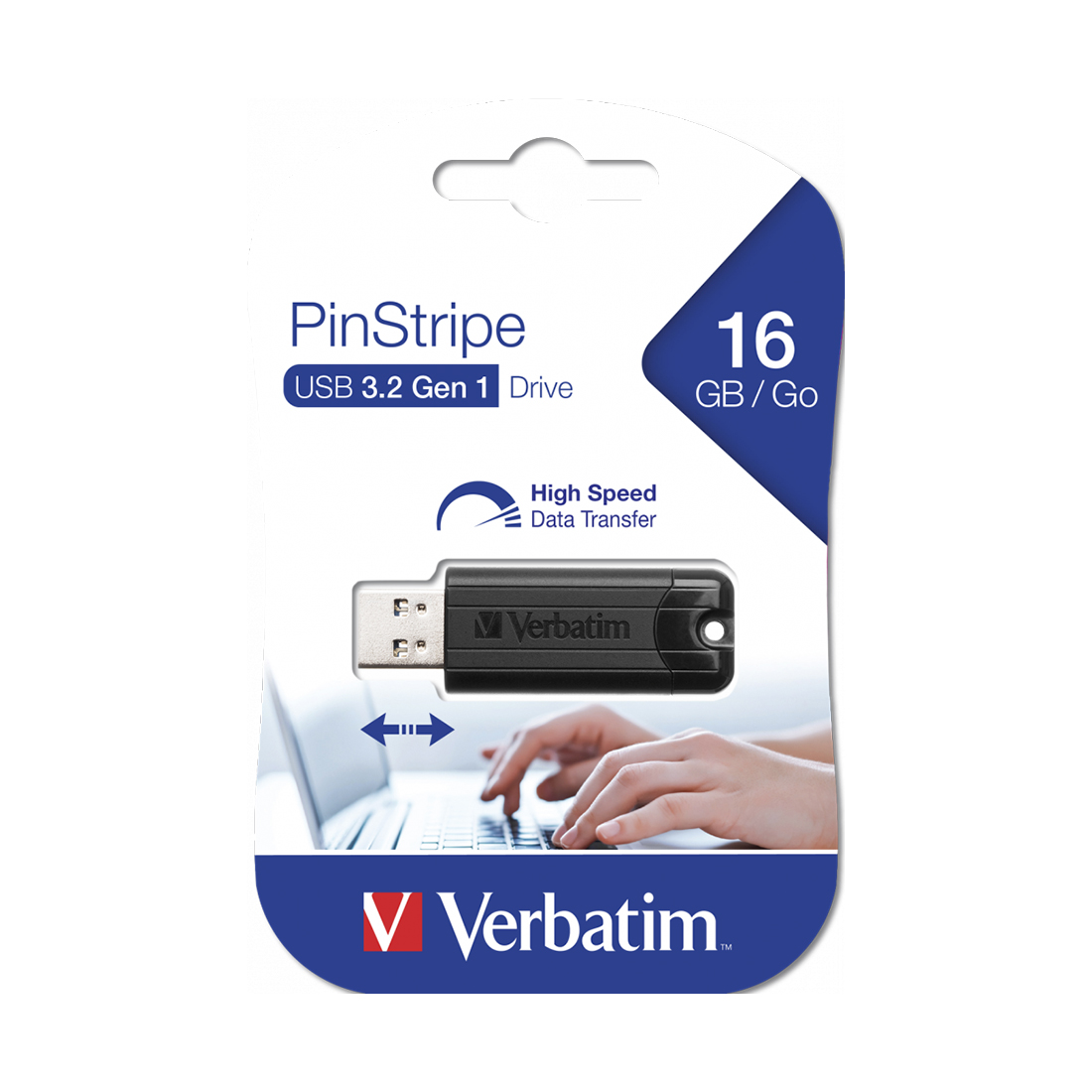 картинка USB-накопитель Verbatim 49316 16GB USB 3.2 Чёрный от магазина itmag.kz