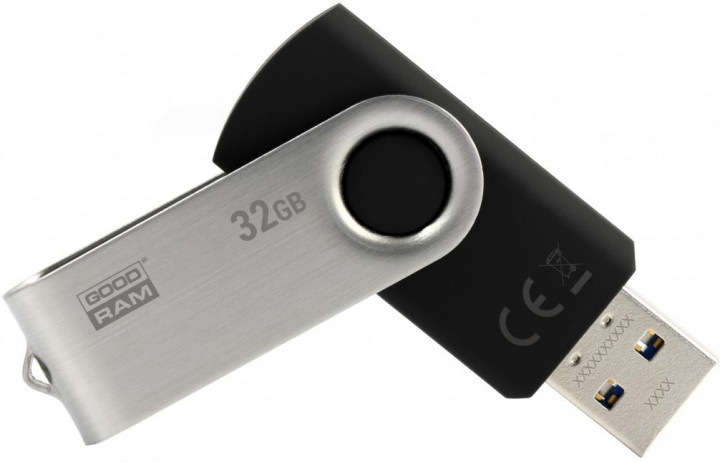 картинка USB флеш-накопитель  32Gb GOODRAM UTS3 USB 3.0 UTS3-0320K0R11 BLACK от магазина itmag.kz