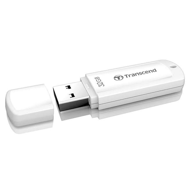 картинка USB Флеш 32GB 2.0 Transcend TS32GJF370 белый от магазина itmag.kz