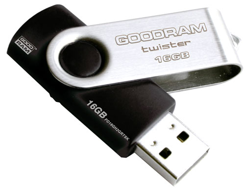 картинка USB флеш-накопитель  16Gb GOODRAM UTS2 USB 2.0 UTS2-0160K0R 11 BLACK от магазина itmag.kz