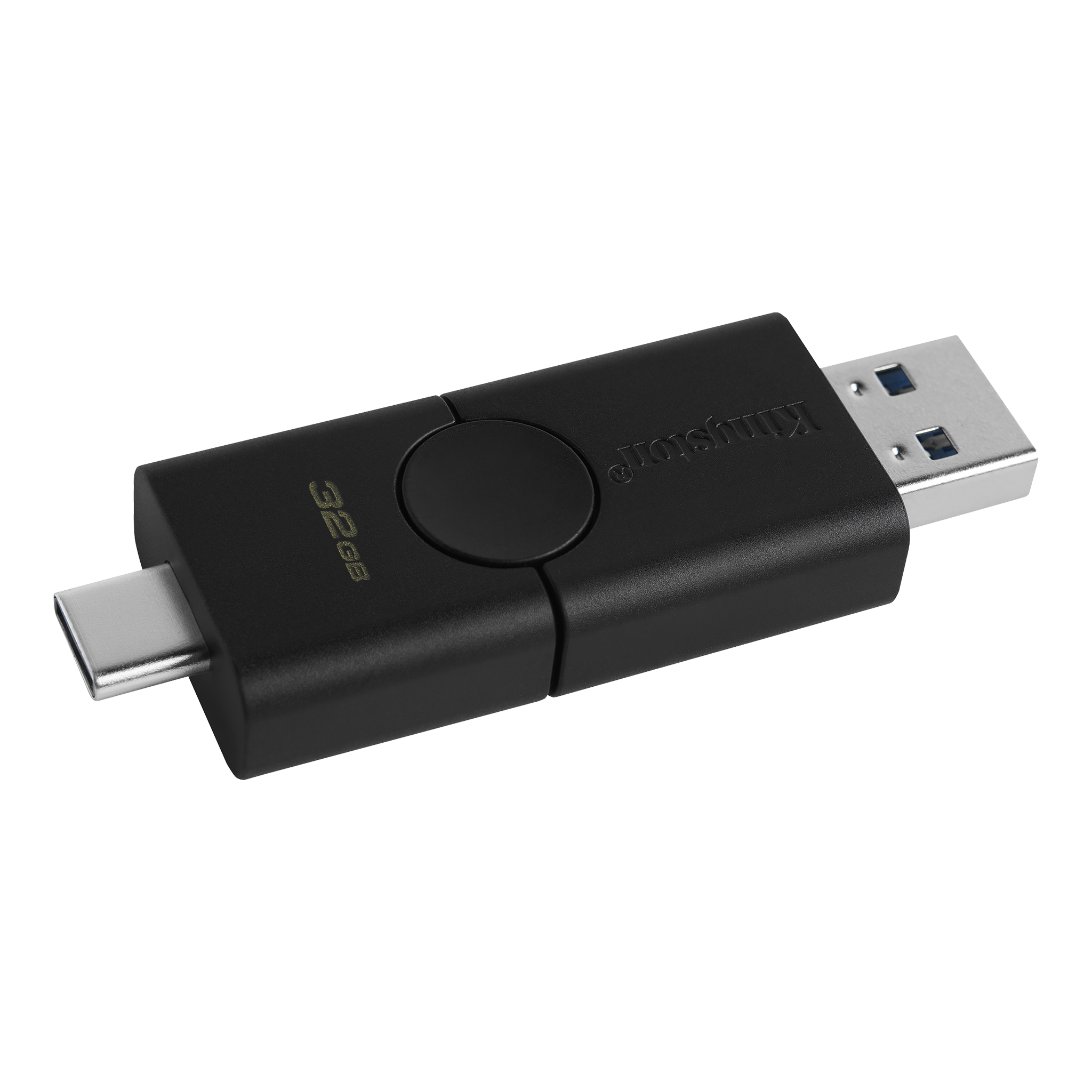 картинка USB-накопитель Kingston 32Gb USB3.2+Type-C Data Traveler Duo (Black) от магазина itmag.kz