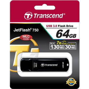 картинка USB Флеш 64GB 3.0 Transcend TS64GJF750K черный от магазина itmag.kz