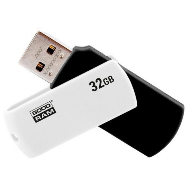 картинка USB флеш-накопитель 32Gb GOODRAM UCO2 USB 2.0 UCO2-0320KWR11 BLACK/WHITE от магазина itmag.kz