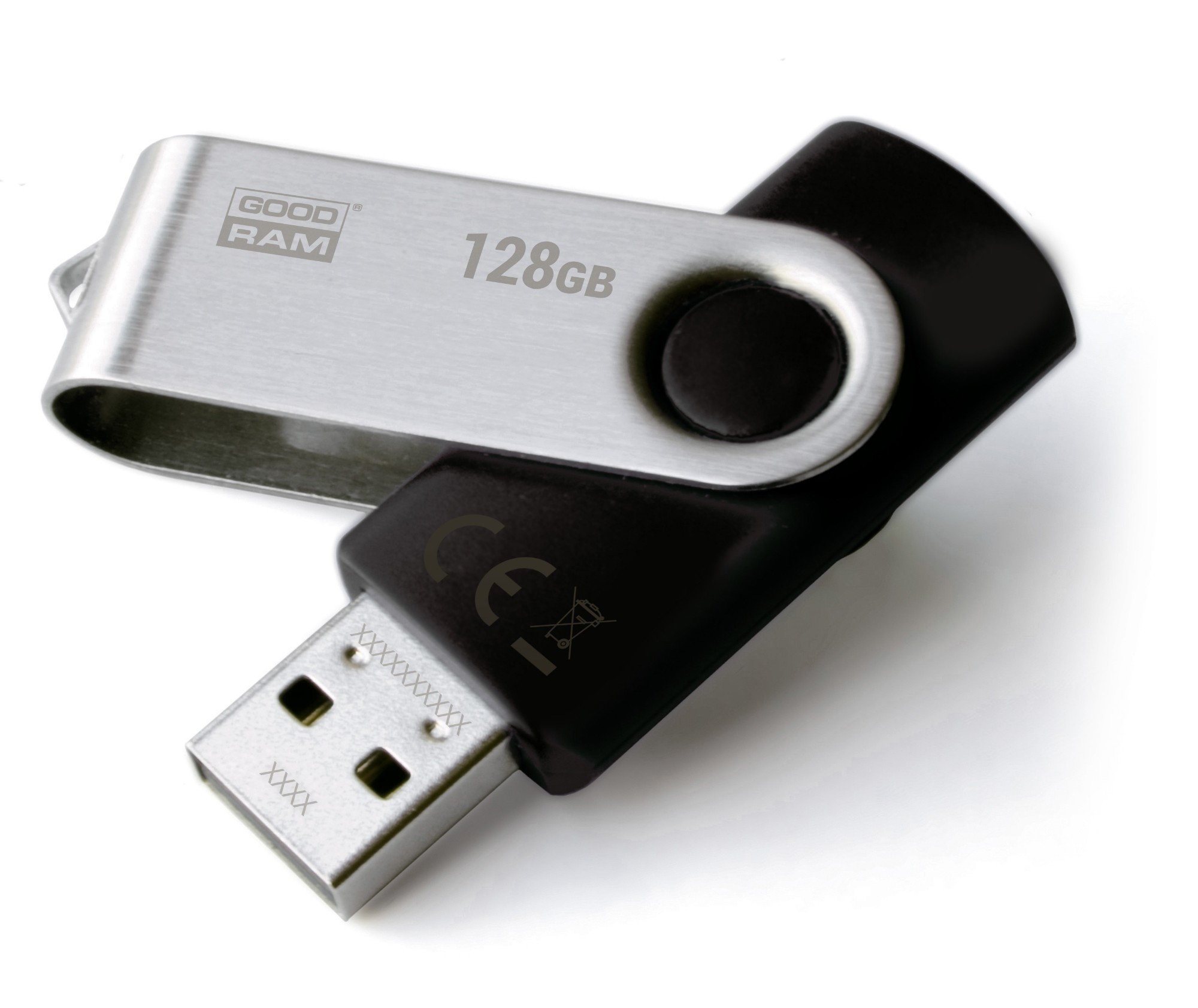 картинка USB флеш-накопитель 128Gb GOODRAM UTS2 USB 2.0 UTS2-1280K0R 11 BLACK от магазина itmag.kz