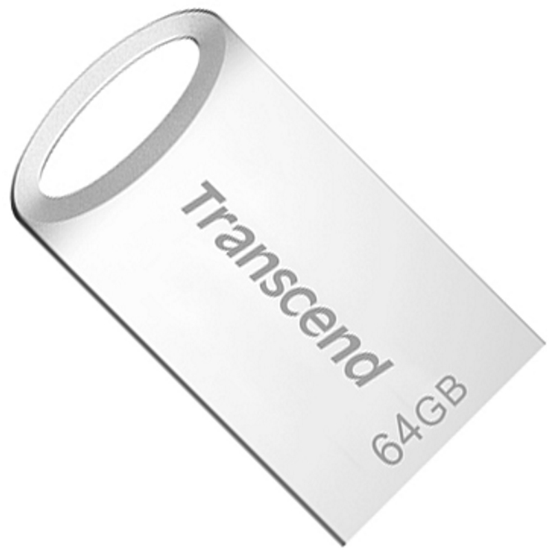 картинка USB флеш-накопитель Transcend  TS64GJF710S, USB Flash Drive 64GB ''Silver'' USB3.0 от магазина itmag.kz